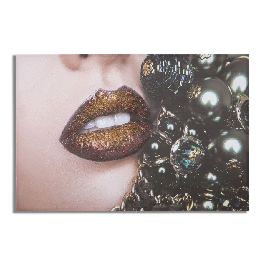 DRUK NA PŁÓTNIE Beautiful Lips 120X3,8X80 cm